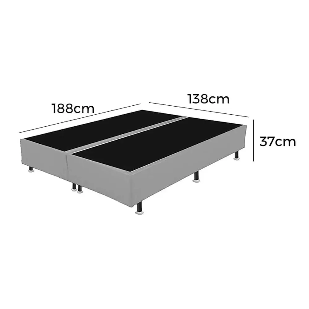 Base Bipartida Casal Universal em Suede 37x188x138 - Imagem 5