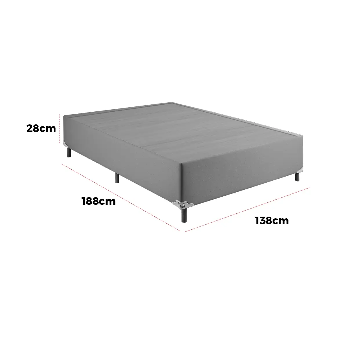 Base Box Tiradentes Casal em Linho 28x188x138 Colchominas - Imagem 4