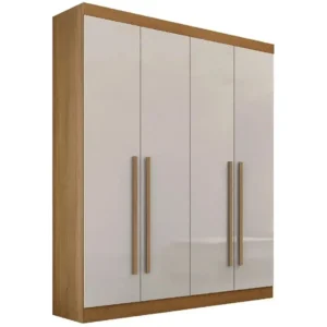 Guarda Roupa da Vinci Casal 4 Portas 3 Gavetas D Doro